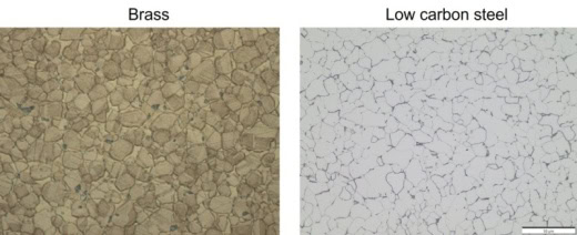 grains in metal microstructure