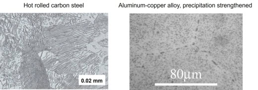 metal phases in metal microstructure